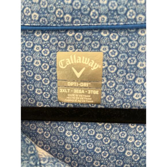 Callaway size 3XL blue & white golf polo shirt - Picture 2 of 3